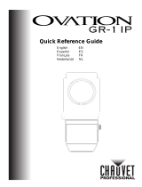 Chauvet Professional Ovation GR-1 IP Reference guide