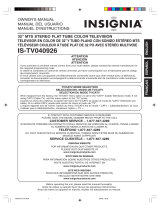 Insignia IS-TV040923 User manual