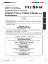 Insignia IS-TV040924 User manual