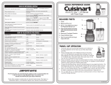 Cuisinart BFP-650 Reference guide