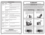 Cuisinart DGB-850 Reference guide