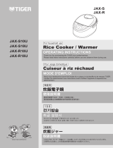 Tiger Corporation JAX-R Series White Micom Rice Cooker User manual