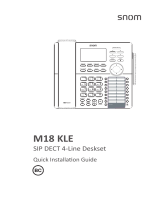 Snom M18 KLE Quick Installation Guide