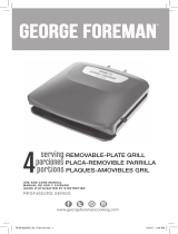 George Foreman RPGF3602RD series User guide