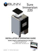 Bunn Sure Immersion® 220 120V Installation guide