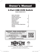 Tripp Lite B006-VU4-R KVM Switch Owner's manual