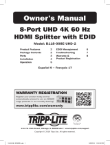 Tripp Lite B118-008E-UHD-2 Owner's manual