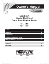Tripp Lite Flat Panel Conditioning Center Isobar Owner's manual
