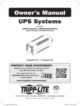 Tripp Lite OMNI700LCDT & OMNISMART500TU UPS Systems Owner's manual
