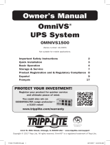 Tripp Lite OMNIVS1500 UPS Owner's manual