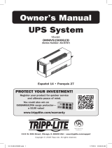 Tripp Lite OMNIVS1500XLCD Owner's manual