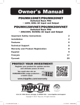 Tripp Lite PDUMH15HVNET & PDUMH20HVNET PDUs Owner's manual