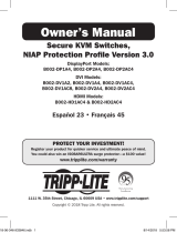 Tripp Lite Secure KVM Switches, NIAP Protection Profile Version 3.0 Owner's manual