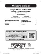 Tripp Lite Single Phase Metered 0U Power Distribution Unit Owner's manual