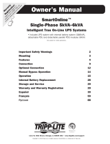 Tripp Lite SmartOnline Single-Phase 5kVA–6kVA Intelligent True On-Line UPS Systems Owner's manual