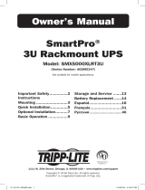 Tripp Lite SmartPro 3U Rackmount UPS Owner's manual