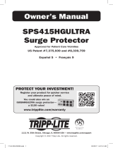 Tripp Lite SPS415HGULTRA Surge Suppressor Owner's manual