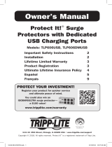 Tripp Lite TLP606USB and TLP606DMUSB Surge Protectors Owner's manual