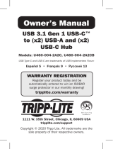 Tripp Lite U460-004-2A2C & U460-004-2A2CB Owner's manual