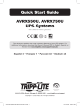 Tripp Lite AVRX550U/AVRX750U UPS Quick start guide