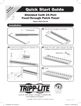 Tripp Lite Cat6 24-Port Feed-Through Patch Panel Quick start guide