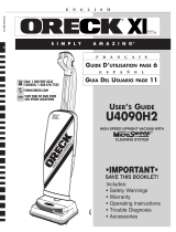 Oreck U4090H2 User guide