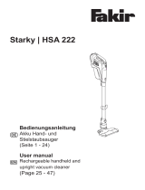 Fakir Starky HSA 222 User manual