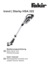 Fakir Trend Starky HSA 322 Owner's manual