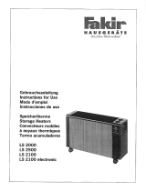 Fakir LS2100electronic Owner's manual