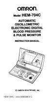 Omron HEM-704C User manual