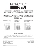 Norcold EV0788 Owner's manual
