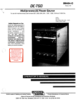 Lincoln Electric DC-750 Operating instructions