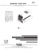 Lincoln Electric InvertecV350-PIPE User manual