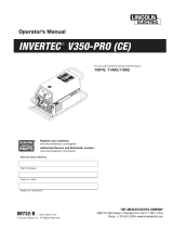 Lincoln Electric INVERTEC V350-PRO Operating instructions