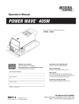 Lincoln Electric Power Wave 405M Operating instructions