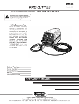 Lincoln Electric Pro-Cut 55 User manual