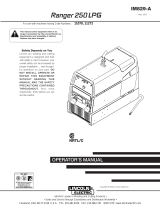 Lincoln Electric Ranger 250 LPG Operating instructions