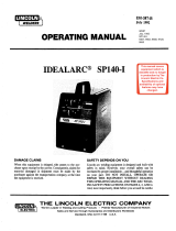 Lincoln Electric SP140-I Operating instructions