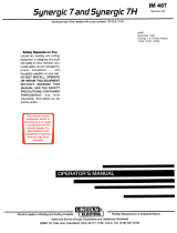 Lincoln Electric Synergic 7H Operating instructions