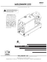 Lincoln Electric Weldmark 225 Operating instructions
