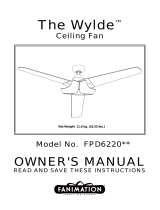 Fanimation Wylde FPD6220 Owner's manual