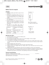 Beyerdynamic Battery pack Impacto User manual