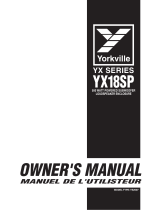 YORKVILLE YX18SP Owner's manual