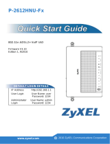 ZyXEL P-2612HNU-F1 Quick start guide