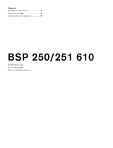 Gaggenau BSP 250 Installation guide