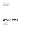 Gaggenau WSP221710 Owner's manual