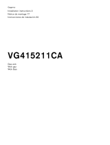 Gaggenau VG 415 211CA Installation guide