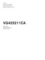 Gaggenau VG 425 211CA Owner's manual