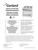 Garland US Range Cuisine Series Heavy Duty French Top Range Owner Instruction Manual