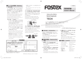 Fostex TE04 Owner's manual